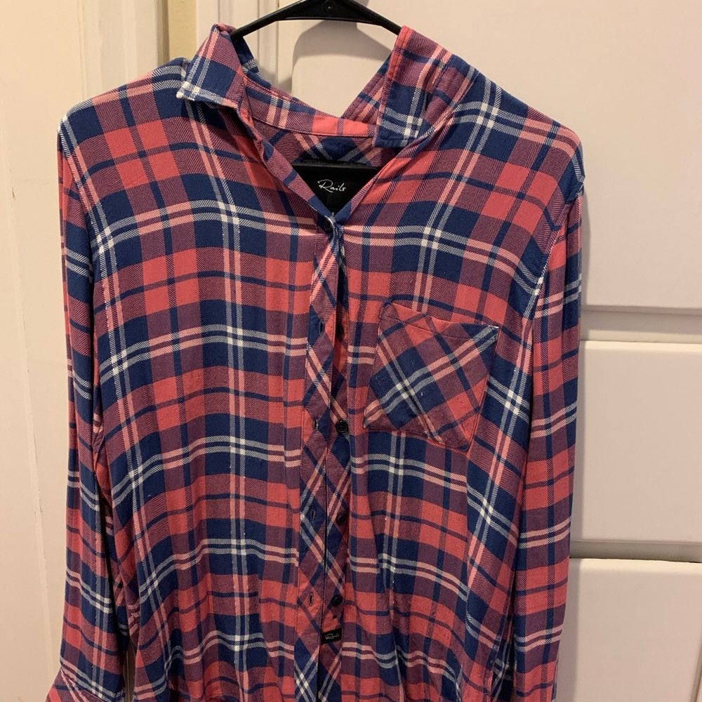 Rail button down flannel
